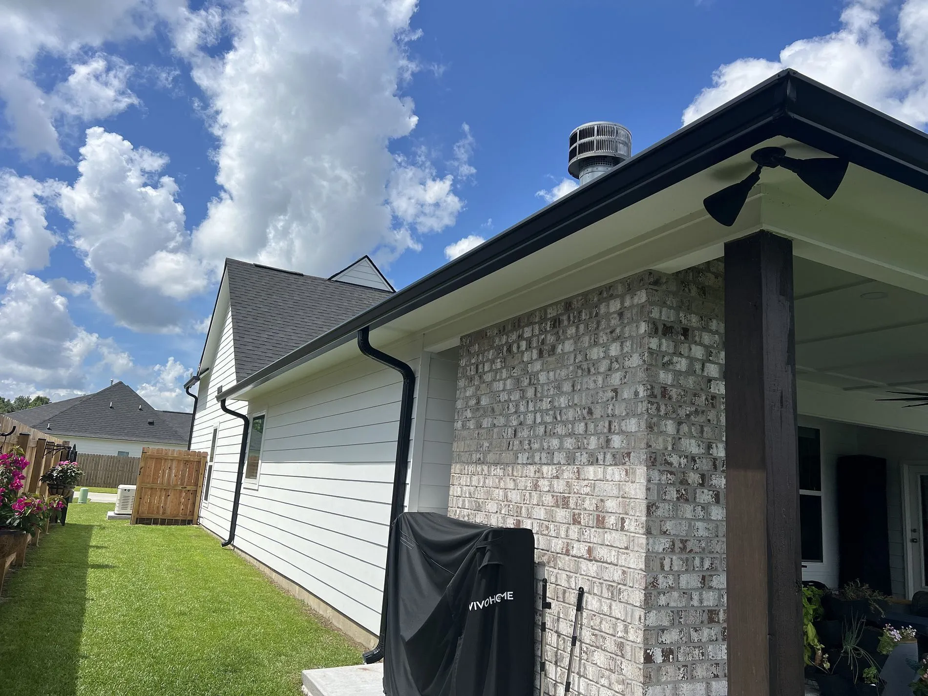 Seamless Gutters in Denham Springs, LA and Surrounding Areas | Roofs Restored project completed by Roofs Restored in South Louisiana