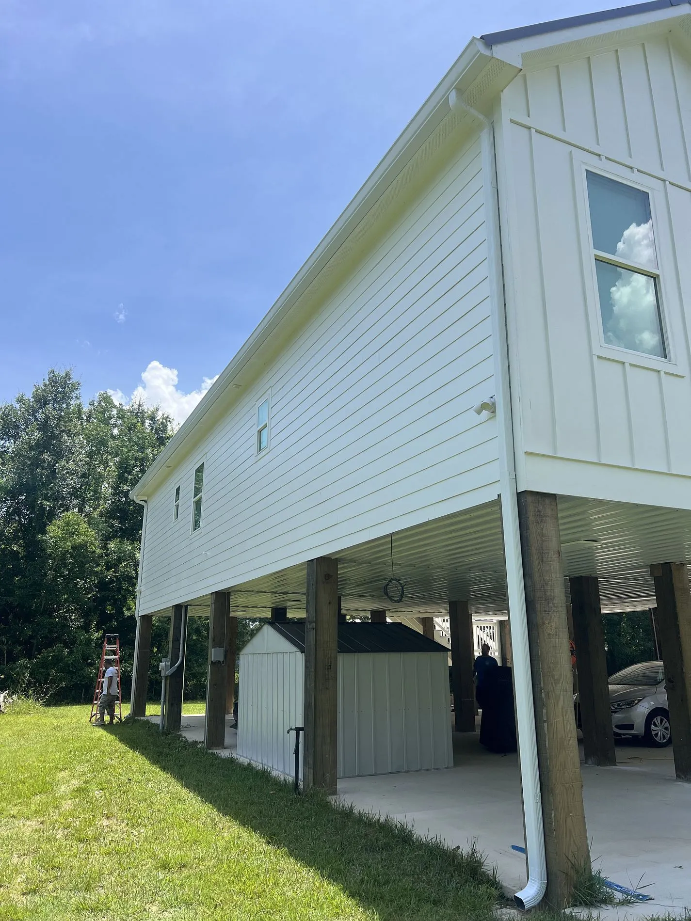 Seamless Gutters in Denham Springs, LA and Surrounding Areas | Roofs Restored project completed by Roofs Restored in South Louisiana